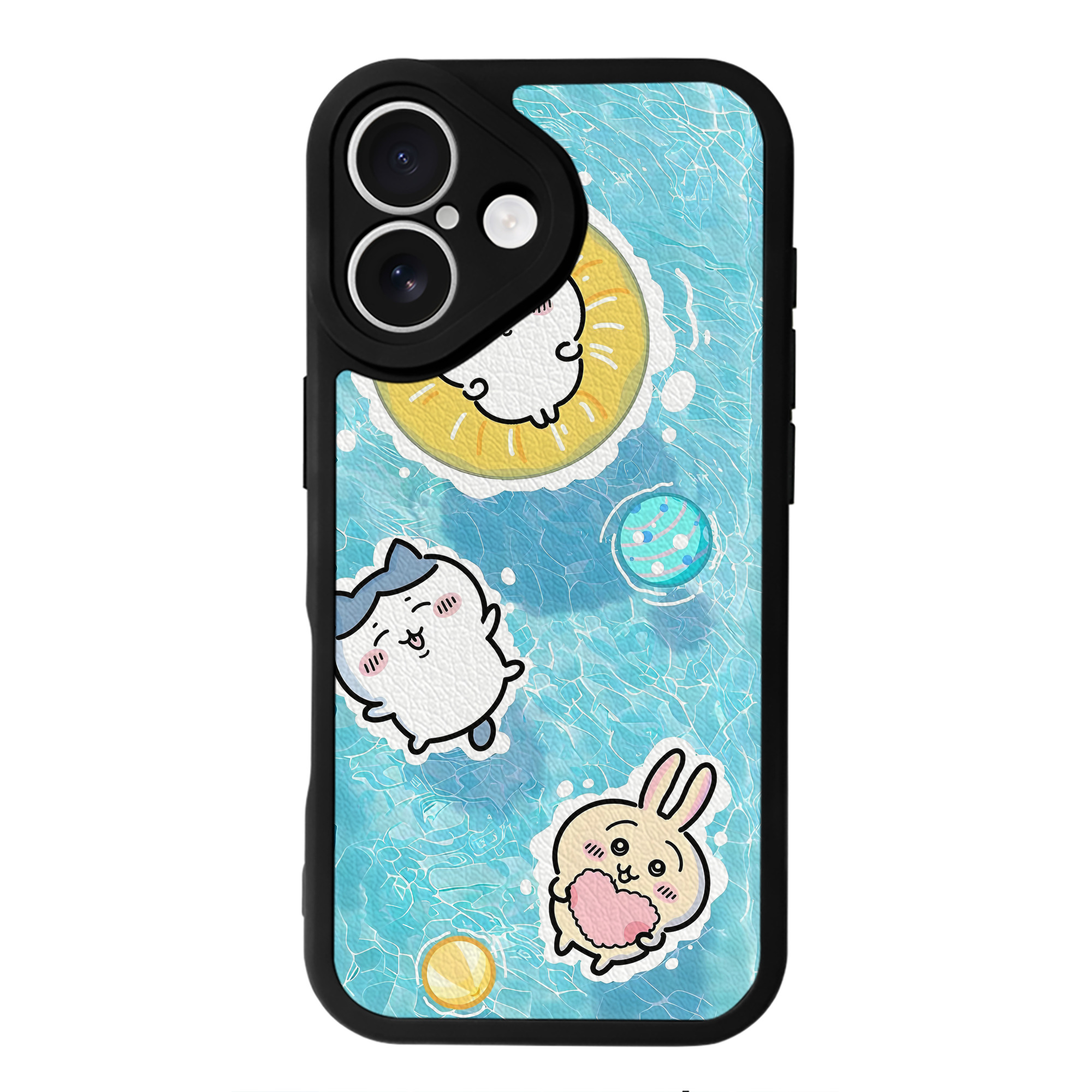 （画像用） ちいかわ Chii-kawa 【iPhone 16シリーズ対応】シリコンスマホケース（レザー調） 材質：シリコン